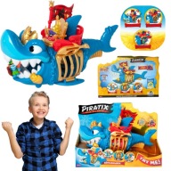 ZESTAW PIRATIX KING SHARK OKRET PIRACKI REKIN ZABAWKA DLA DZIECI NIEBIESKI