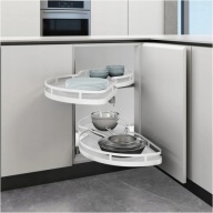 Kosz Cargo Nerka 600 Lewy Biały Cichy Domyk Narożny