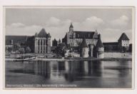 Malbork Zamek Nogat Barka Żaglowa lata 30 ł024