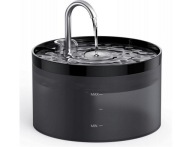 Fontanna dla zwierząt czarna BEMOONY pompka z podśw.LED 3,2l