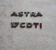 Emblemat "Astra 1.7 CDTI" Opel Astra H