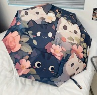 NIMOWANY PORĘCZNA Parasolka dla dziewczynki i chłopca zwierzę kot kotek