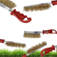 SZCZOTKA DRUCIANA WĄSKA SZCZELINOWA DO CZYSZCZENIA DREWNA GRILLA FELG OGRÓD