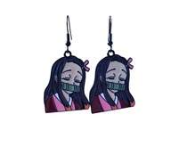 Kolczyki "Nezuko Kamado" 2, Kimetsu no Yaiba, Demon Slayer