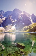 Obraz na płótnie Morskie Oko góry jezioro widok Tatr dekoracja 150x100 cm
