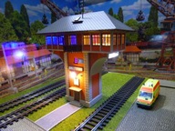 Nastawnia Grzybek z Oświetleniem LED w skali H0