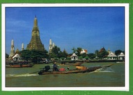 TAILANDIA - BANGKOK- ULICE, ŚWIĄTYNIE NA POCZTÓWCE