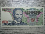BANKNOT PRL 10000 ZŁOTYCH 1987 ROK WYSPIAŃSKI UNC