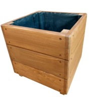 Donica ogrodowa drewniana 52x50x50