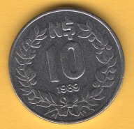 (1UR24) Urugwaj 10 nowych peso, 1989