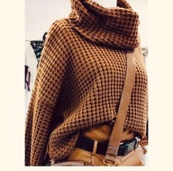 Golf brąz czekolada mleczna rozmiar uniwersalny s/m/l