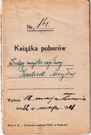 Książka poborów o numerze 14, wydana 12 maja 1921 roku. Armji No. 6