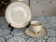 Furstenberg Księżna Furstin kość słoniowa złoto zestaw śniadaniowy