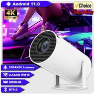 Projektor LED JKR PROJEKTOR RZUTNIK ANDROID TV WIFI FULL PRZENOŚNY biały