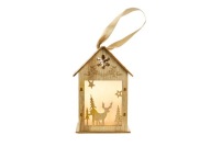 Lampion drewno gajo 14,5 cm