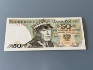 50 złotych 1975r. Seria AA. Stan II