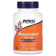 Now Foods Resveratrol 200 mg 120 kapsułek