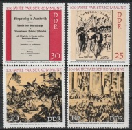 NIEMCY DDR NRD - KOMUNA PARYSKA - 1971 - CZYSTE **