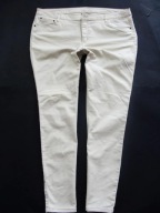 C&A obłędne kremowe jeansy rurki elastyczne j.nowe 48