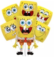 DUŻY ZESTAW BALONÓW SPONGEBOB KANCIASTOPORTY 6szt