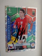 Karta topps mach attex autograf Czechy Adam Hlozek Euro 2024 Graduated Gem