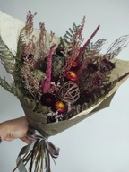 Bukiet kwiatów suszonych prezent kwiaty jesienne