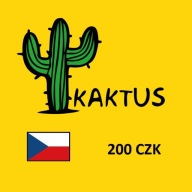 Doładowanie Czechy 200 Kc Kaktus