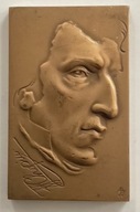 MEDAL PLAKIETA Fryderyk Chopin orygin. B.Wątróbska brąz