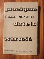 Przeżycie Dzieło wartość R Ingarden
