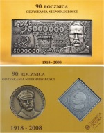 ZESTAW NUMIZMATÓW-90 ROCZNICA ODZYSKANIA NIEPODLEGŁOŚCI
