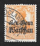 &OKUPACJA NIEMIECKA (ON) ROCZNIK 1916 Fi 9b kas. gw/opis - WŁOCŁAWEK / GGW