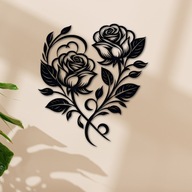 OBRAZ AŻUROWY 3D NA ŚCIANE PANEL DEKORACJA DO POKOJU SALONU Eleganckie Róże