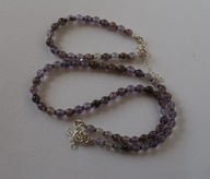 KOMPLET AMETYST i SREBRO 925 piękny blask