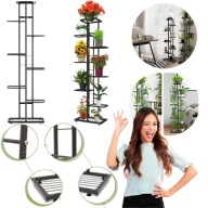 KWIETNIK STOJAK NA ROŚŁINY STOJĄCY METALOWY WYSOKI 8POZIOMÓW PIĘTROWY 141CM