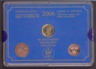 Szwecja - 2006 rok - zestaw rocznikowy - 2 monety + żeton - mennicze