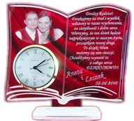 PODZIĘKOWANIA DLA RODZICÓW GRAWEROWANE Z ZEGAREM