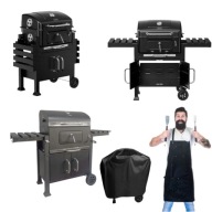 GRILL WĘGLOWY OGRODOWY Z KÓŁKAMI ŻELIWNY RUSZT DUŻY REGULOWANY 57,5 X 37 CM