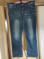 SPODNIE DŻINSOWE DAMSKIE BAWEŁNIANE R.46