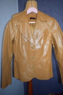 VERO MODA KURTKA SKÓRZANA BRĄZOWA PRAWIE NOWA _38