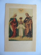 WARSZAWA MUNINA k/JAROSŁAW ŚWIĘTA RODZINA PRYMICJE stary ŚW. OBRAZEK 1958