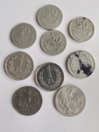 Zestaw 9 starych monet ( nr 33) Gramy dla WOŚP