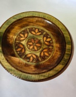 Talerz z wzorem Huculski