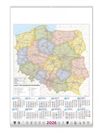 Mapa PL Polska B1 kalendarz ścienny 2026 mapa Polski PL Poland