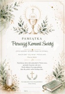 Elegancka pamiątka Pierwszej Komunii Świętej – w ramce A4