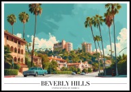 A2 PLAKAT BEVERLY HILLS USA STANY ZJEDNOCZONE LOS ANGELES KALIFORNIA