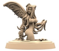 Waterfall Faerie Pinup Wróżka Leśne Elfy D Fantasy Piękność D&D RPG Druk 3D