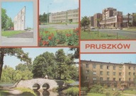 PRUSZKÓW - POMNIK - SZKOŁA - PAWILON PKO I PZU - PARK MIEJSKI - BIBLIOTEKA