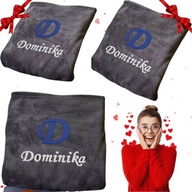KOC Z PERSONALIZOWANYM IMIENNYM HAFTEM PREZENT NA WALENTYNKI DLA NIEJ SZARY