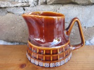 DUŻY Brązowy Dzbanek_ KRATKA IRENA_Porcelit PRUSZKÓW PRL