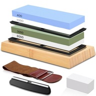 ZESTAW DO OSTRZENIA NOŻY KAMIEŃ WODNY 400 1000 3000 8000 OSEŁKA PREMIUM